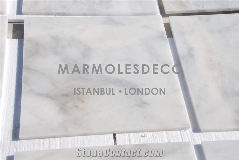 Mugla White Marble Slabs, Tiles