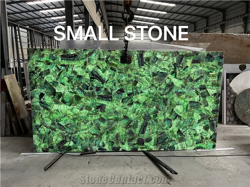 Backlit Agate Gemstone Slabs, Semiprecious Stone Panels