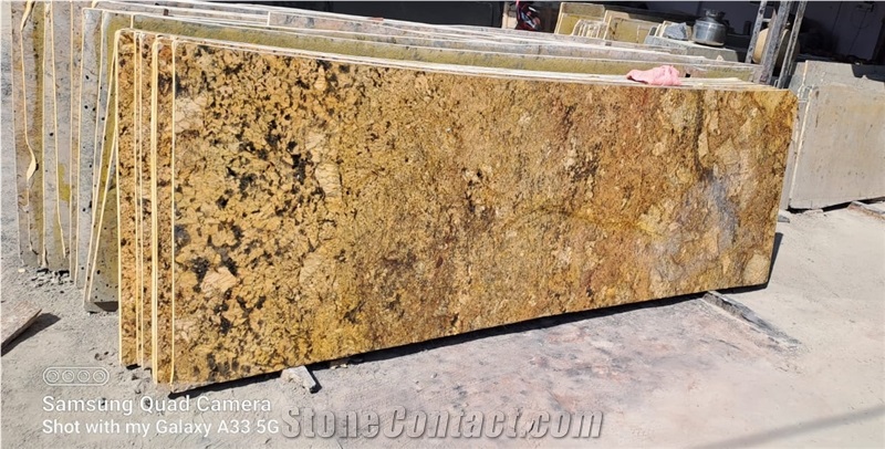 Alaska Gold Granite Slabs