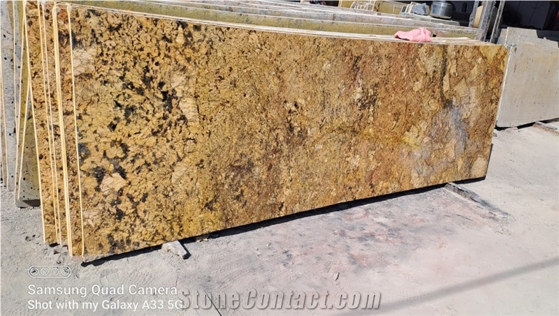 Alaska Gold Granite Slabs