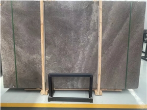 Iran Silver Travertine Slabs  Cross-Cut Honed