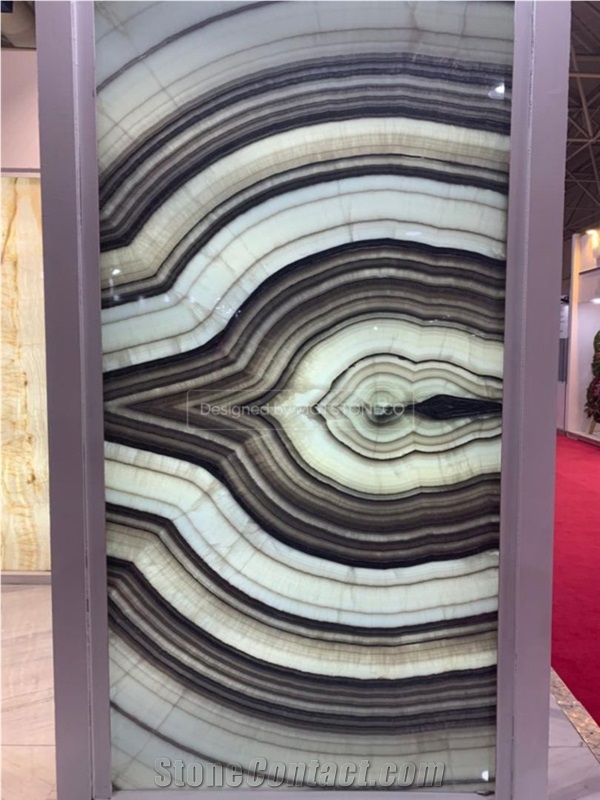 Zebra Onyx - Smoky Grey Onyx Blocks