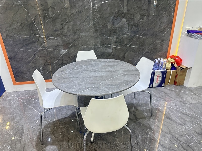 Modern Grey Stone Blocks, Cambodia Lux Ash Marble Blocks