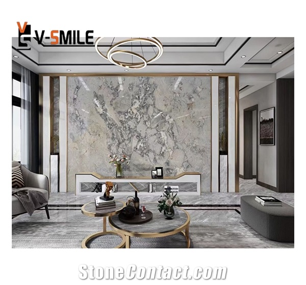 Grey Marble Slab For Table Top