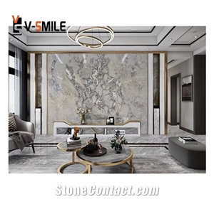 Grey Marble Slab For Table Top