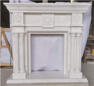 Natural White Color Marble Ariston White Marble Fireplace Natural White Color Marble Ariston White Marble Fireplace