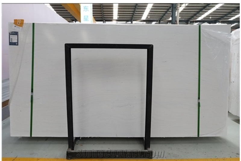 White Wood Inorganic Travertine  Optimustone Artificial Slab