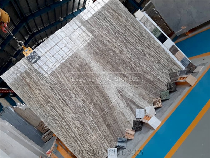 Marjan Silver Travertine Slabs