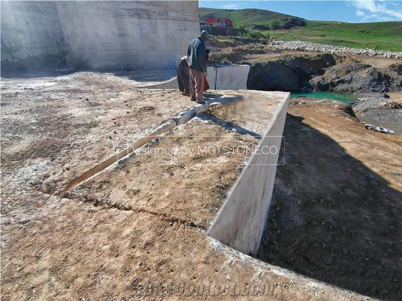 Marjan Silver Travertine Quarry