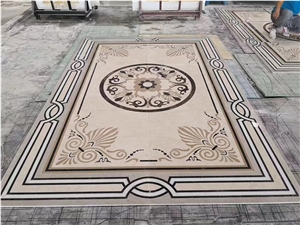 Customized Waterjet Medallions, Marble Medallions, Rosettes