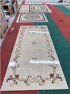 Customized Waterjet Medallions, Marble Medallions, Rosettes