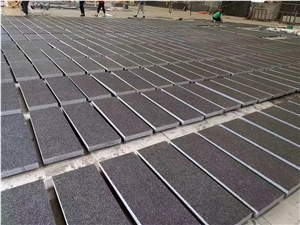 Londra Black G654 Granite Flamed Brushed Thick Slabs