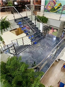 Natural Blue Azul Bahia Granite Stair, Step & Risers