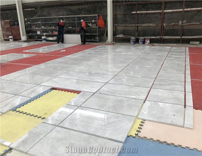Turkey Castle Gray Marble Floor Tiles For Project