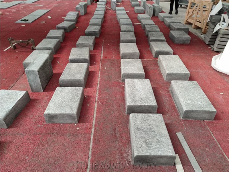 Vals Quartzite Urban Kerbstone, Roadside Stone Project