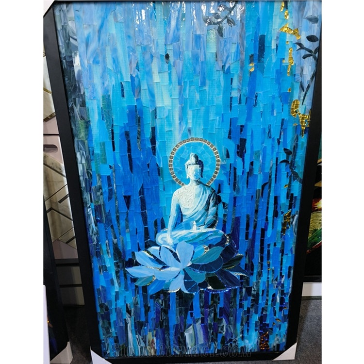 Art Painting Mosaic Glass Mosaic Pattern For Wall Decoration