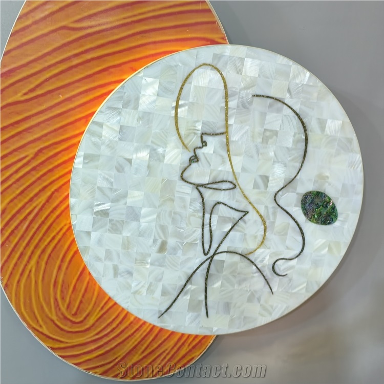 Natural Shell Mosaic Tiles Art Mosaic For Decoration