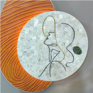 Natural Shell Mosaic Tiles Art Mosaic For Decoration