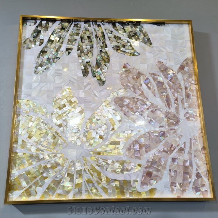 Shell Mosaic Tiles Natural Shell Mother Of Pearl Mosaic