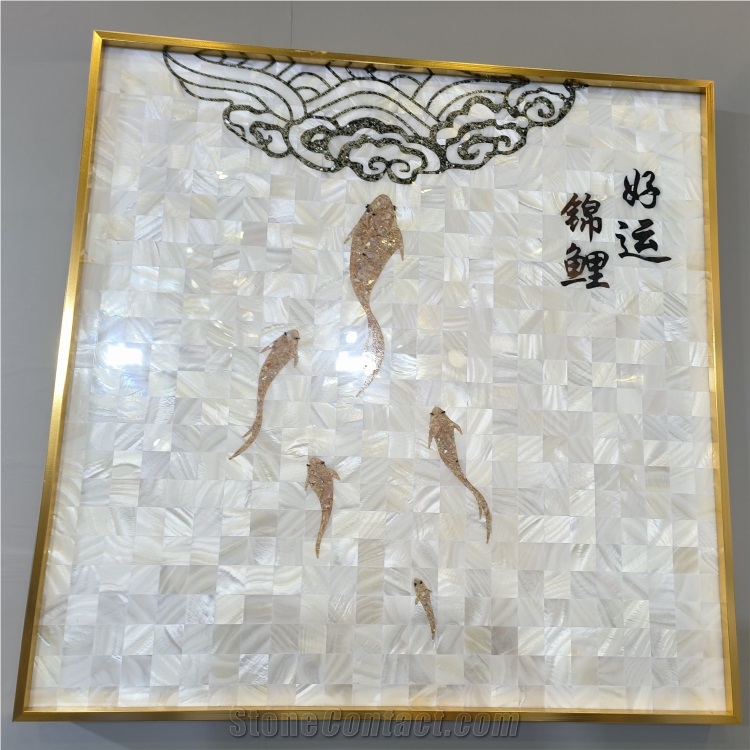 Shell Mosaic Tiles Natural Shell Mother Of Pearl Mosaic