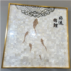Shell Mosaic Tiles Natural Shell Mother Of Pearl Mosaic