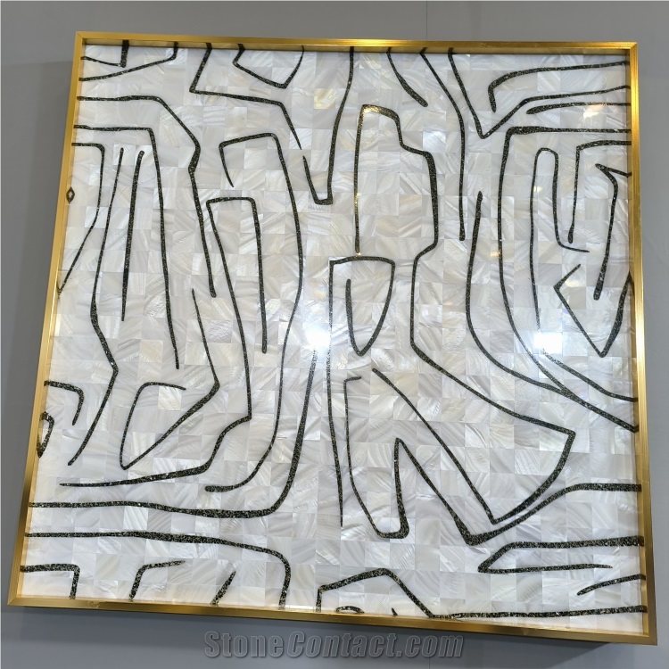 Shell Mosaic Tiles Natural Shell Mother Of Pearl Mosaic