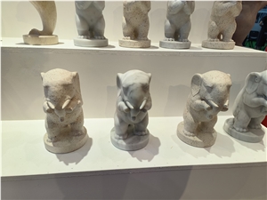 Animal Pop Art Stone Artifacts- Stone Handicrafts