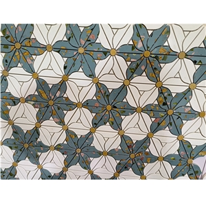 Flower Mosaic Natural Marble Mosaic Tiles