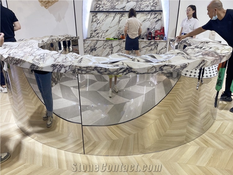 RF Bvlgari White Marble Table For Interior Decoration
