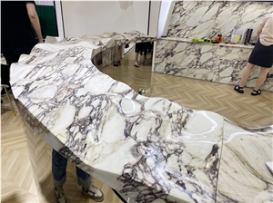 RF Bvlgari White Marble Table For Interior Decoration