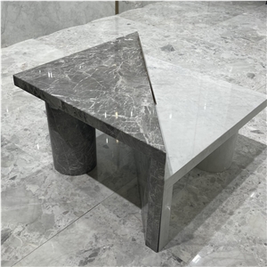 RF Bvlgari White Marble Table For Interior Decoration