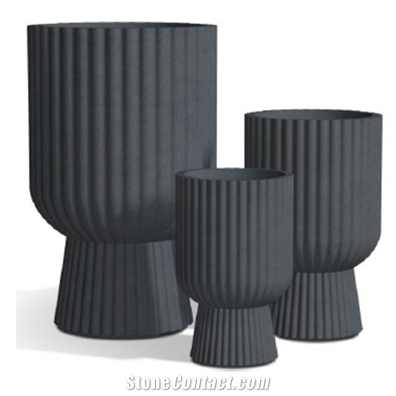 Fiber Clay Pots Flower Pots Planter For Home Outdoor Garden