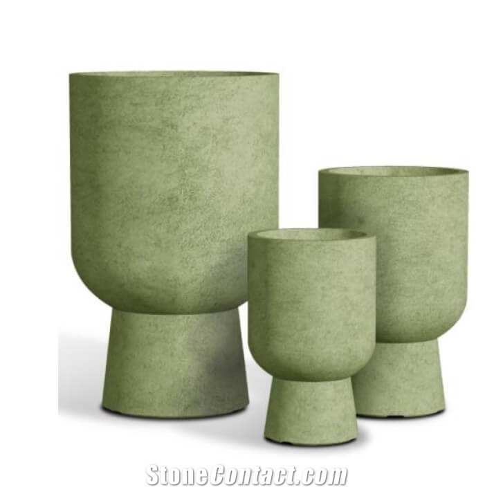 Fiber Clay Pots Flower Pots Planter For Home Outdoor Garden