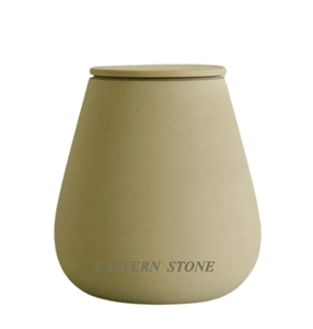 Veronio Beige Marble Cremation Urn Jars