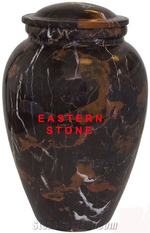 Veronio Beige Marble Cremation Urn Jars