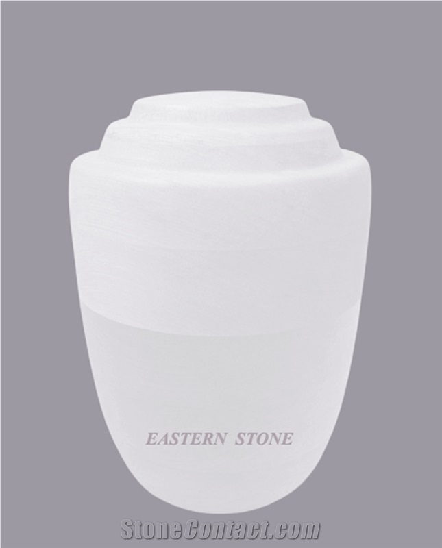 Ziarat White Marble Cremation Urn