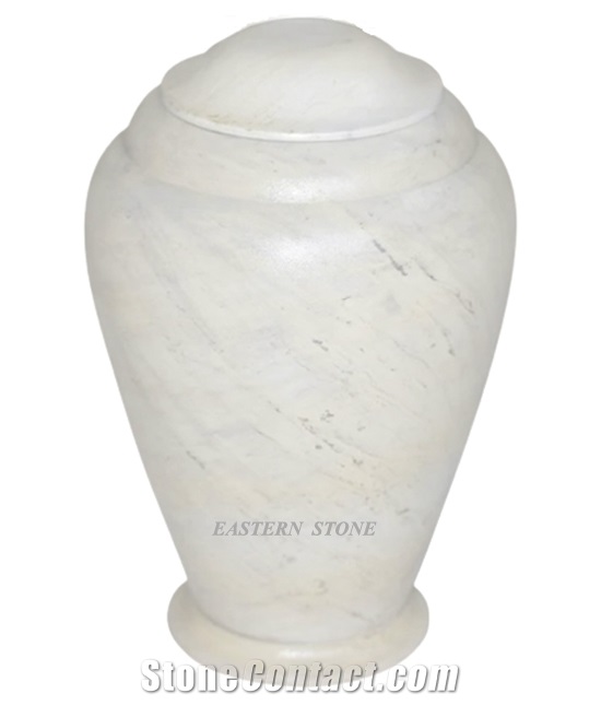 Ziarat White Marble Cremation Urn