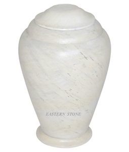 Ziarat White Marble Cremation Urn
