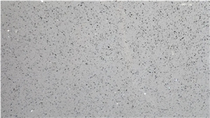 Sparkle Grey Crystal Quartz Slab