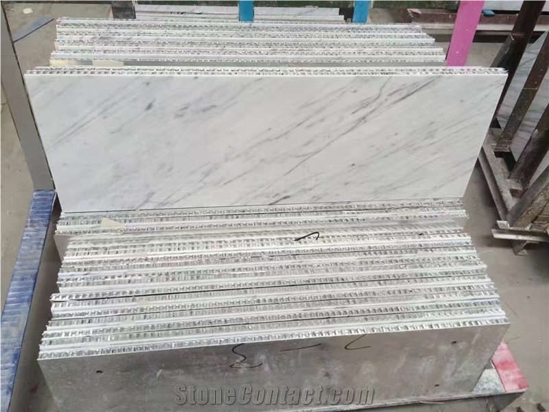 Statuario White Marble Honeycomb Panels