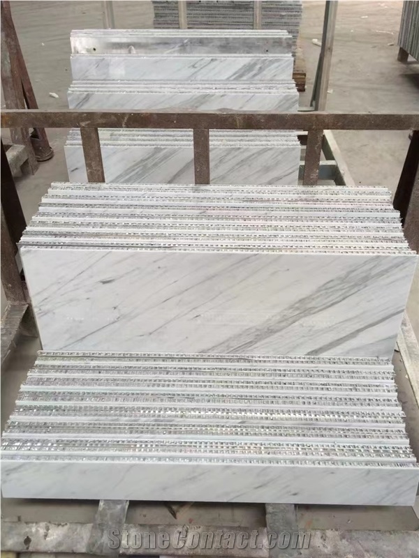 Statuario White Marble Honeycomb Panels