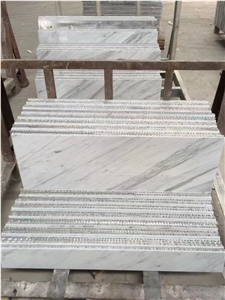 Statuario White Marble Honeycomb Panels