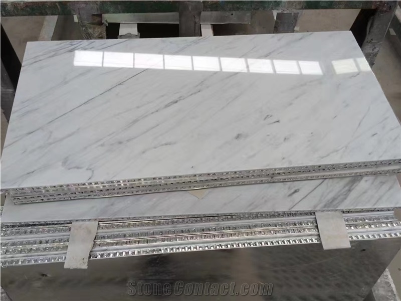 Statuario White Marble Honeycomb Panels