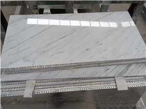 Statuario White Marble Honeycomb Panels