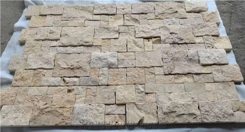 Union Deco Limestone Stone Veneer Yellow Loose Ledge Stone