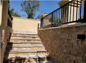 Union Deco Limestone Stone Veneer Yellow Loose Ledge Stone