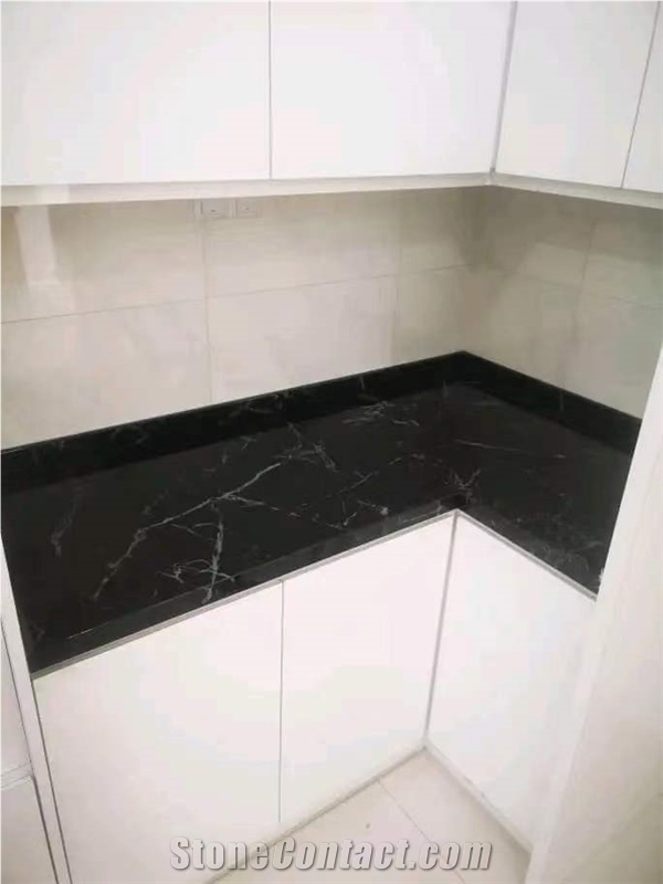 Big Slab Mooney Black Glossy Sintered Slabs