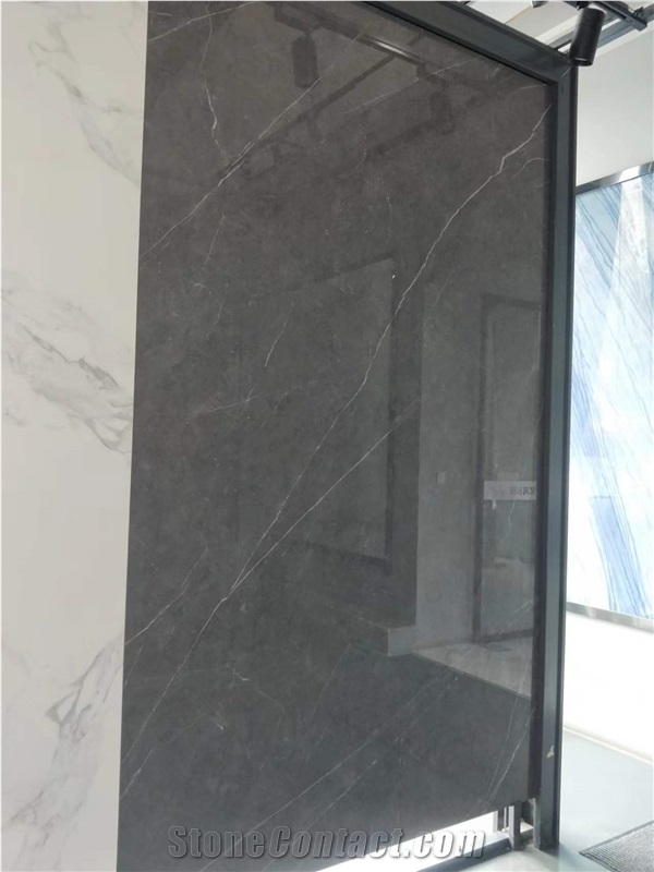 Big Slab Mooney Black Glossy Sintered Slabs
