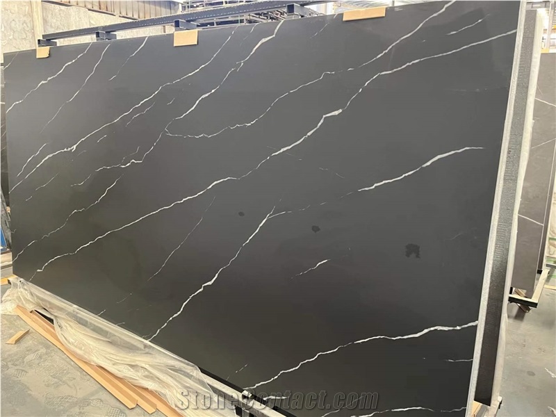 Big Slab Mooney Black Glossy Sintered Slabs