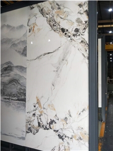 Big Slab Mooney Black Glossy Sintered Slabs